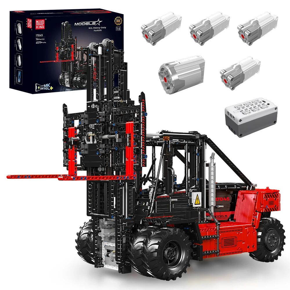 Mould King 17044 17045 Technische Truck Bouwblokken Afstandsbediening Zware Heftruck Model RC Automodel Kinder Kerstcadeau - afbeelding 2