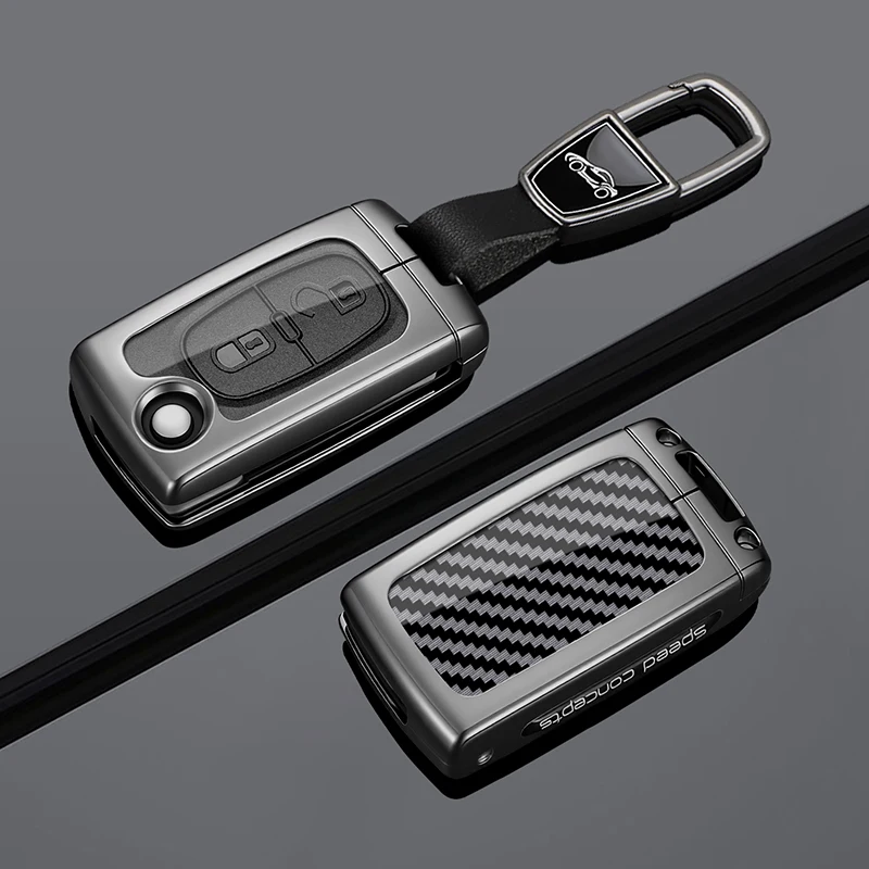 Car Flip Key Case Cover Shell Fob For Peugeot 107 207 307 308 407 607 3008 5008 For Citroen Xsara Picasso C2 C3 C4 C5 C6 C8