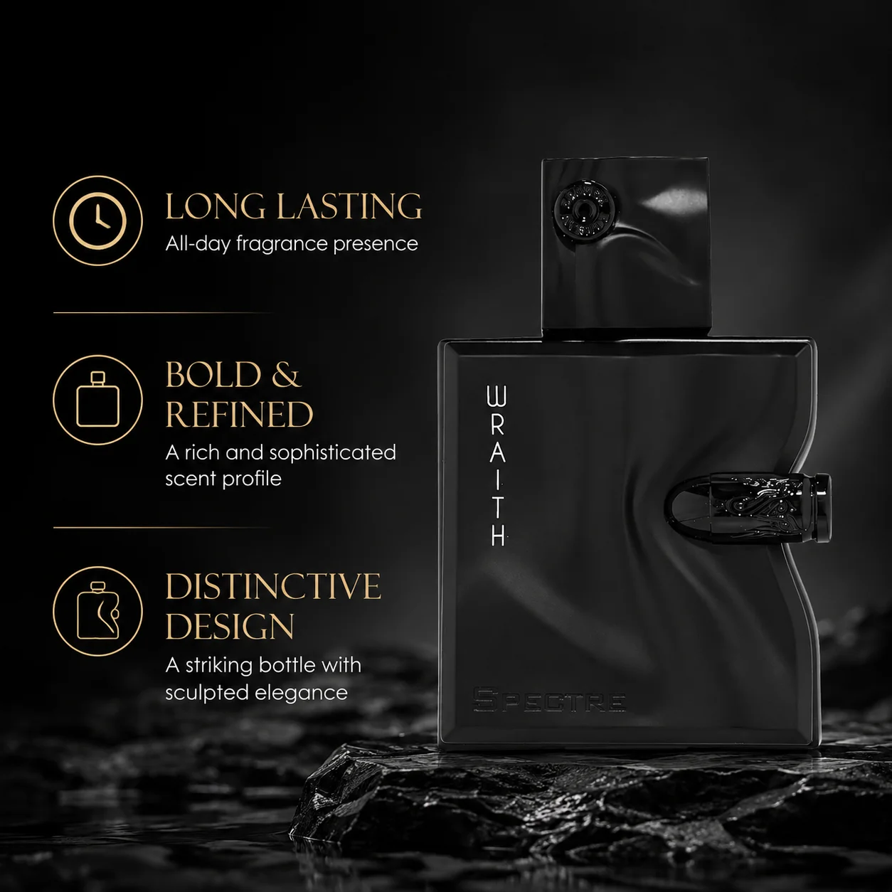 Sculpted Black Bottle Men Eau - Cologne Spray Bottle 评论和价格