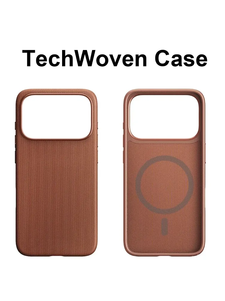 Luksusowe etui na telefon TechWoven z magnetyczną adsorpcją do iPhone 17 16 15 14 13 18 Pro Max, kompatybilne z bezprzewodowym ładowaniem Magsafe. — 2
