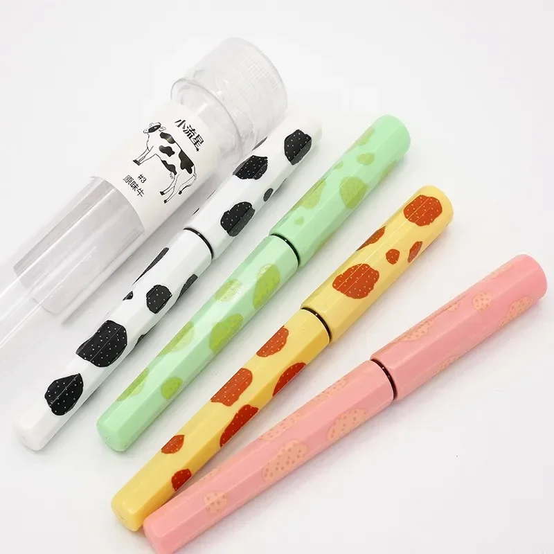 1PCS Japanese Plantinum Small Meteor Pen Student Lovely Girl Makaron Color Writing Practice Pen