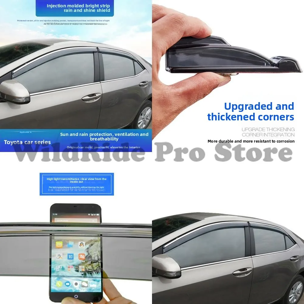 

1 комплект козырьков от дождя для Toyota Corolla, гибридный levin camry Crown, новый багажник на крышу vios mark x xli