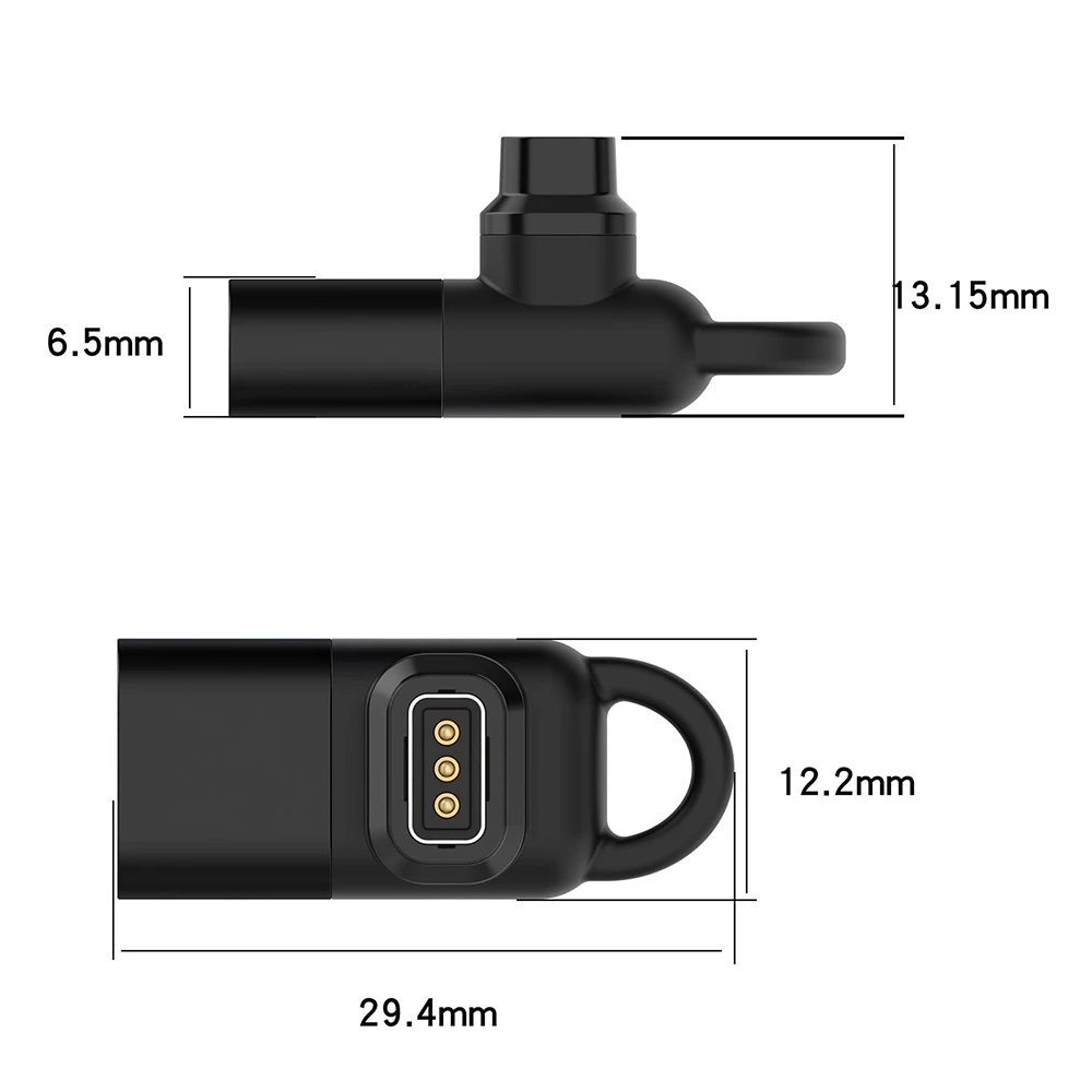 Charger for Coros Pace Pro Replacement Adapter Charging Cable Cord Converter Black Smartwatch Accessories