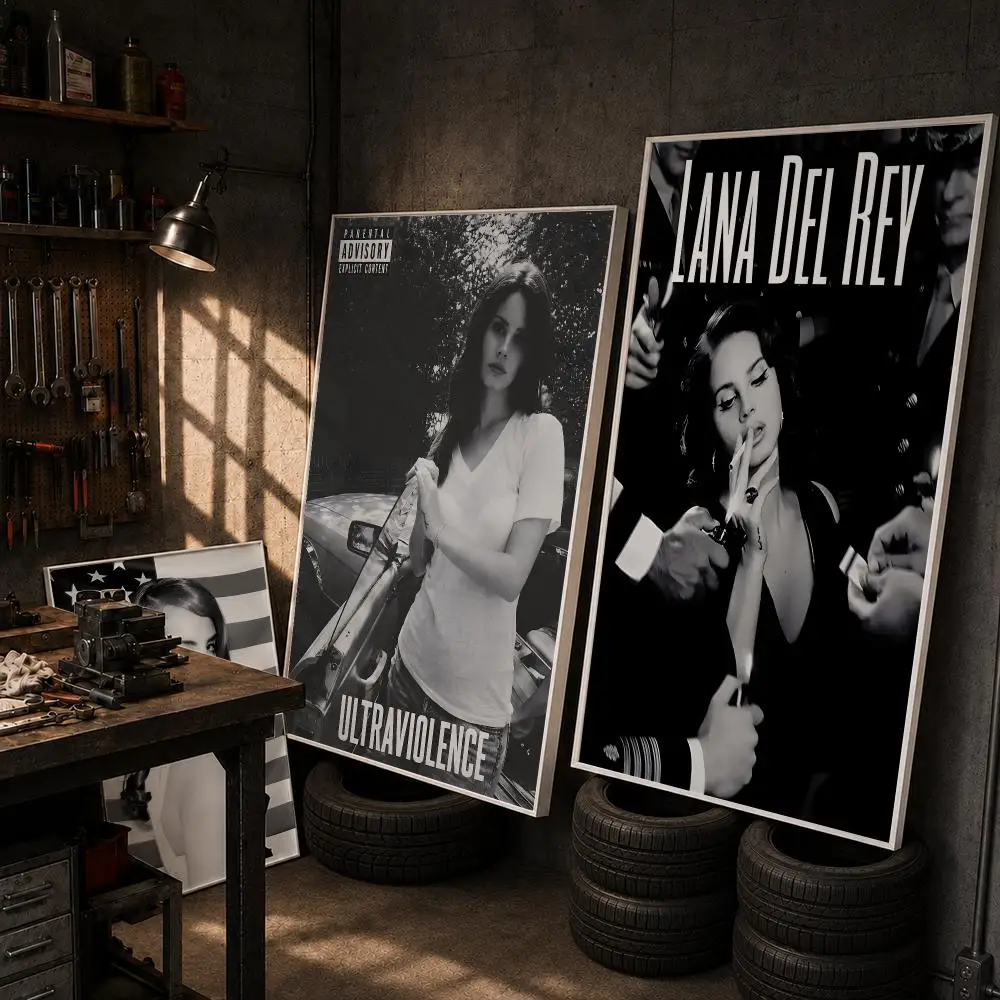 Singer L-Lana Del Rey Poster HD Wall Art Home Decor Waterproof Print Bedroom Garage Party Gift