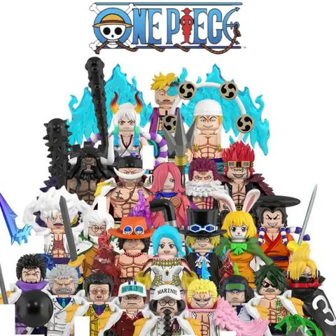 8 Uds. De una pieza OP Luffy Sanji Zoro Nami Ace Marco Chopper Monkey·D·Garp Anime Mini figura de hombre WM6194 WM6187 WM6189 WM6190