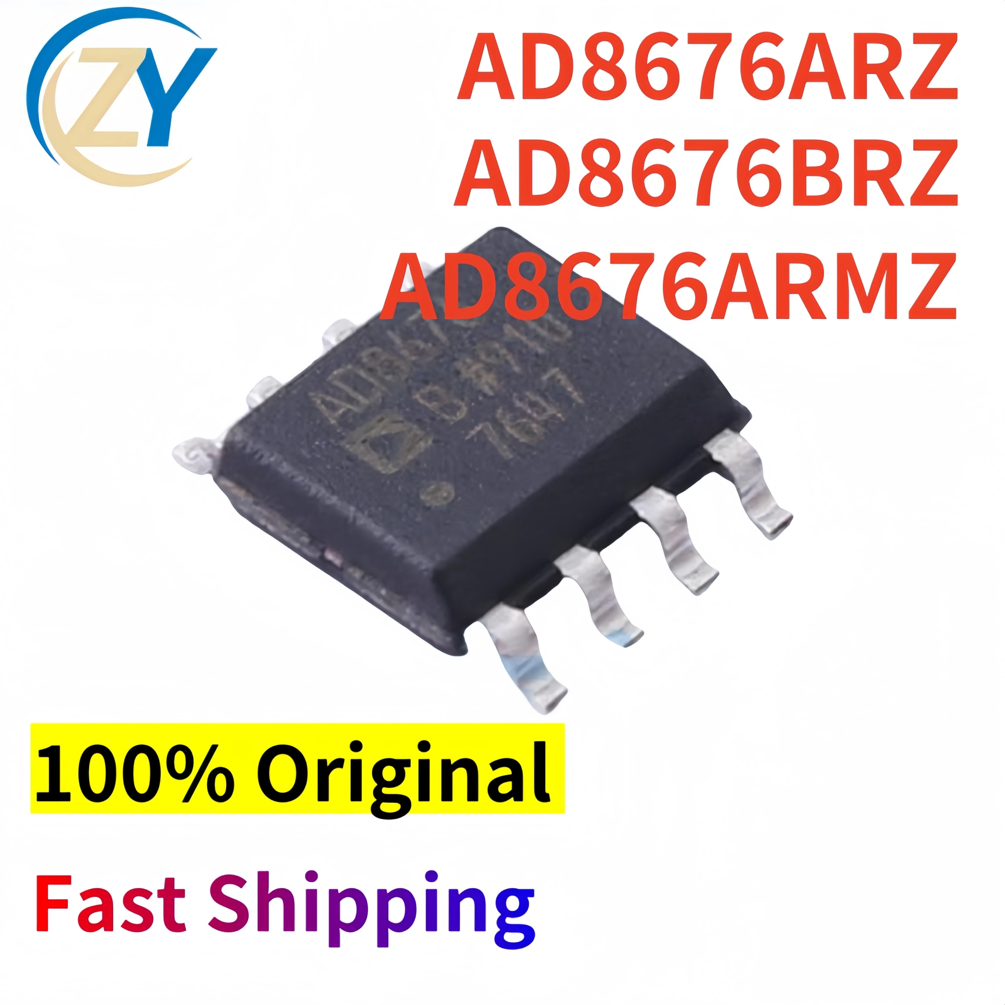 (2pcs) AD8676 AD8676ARZ Amplifiers AD8676ARMZ AD8676BRZ SOP-8 100% Original & In Stock