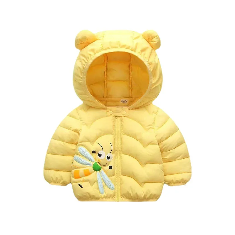 Children's wear children cotton baby laser anti fouling 2023 autumn winters fabrics private hooded down cotton-padded jacket