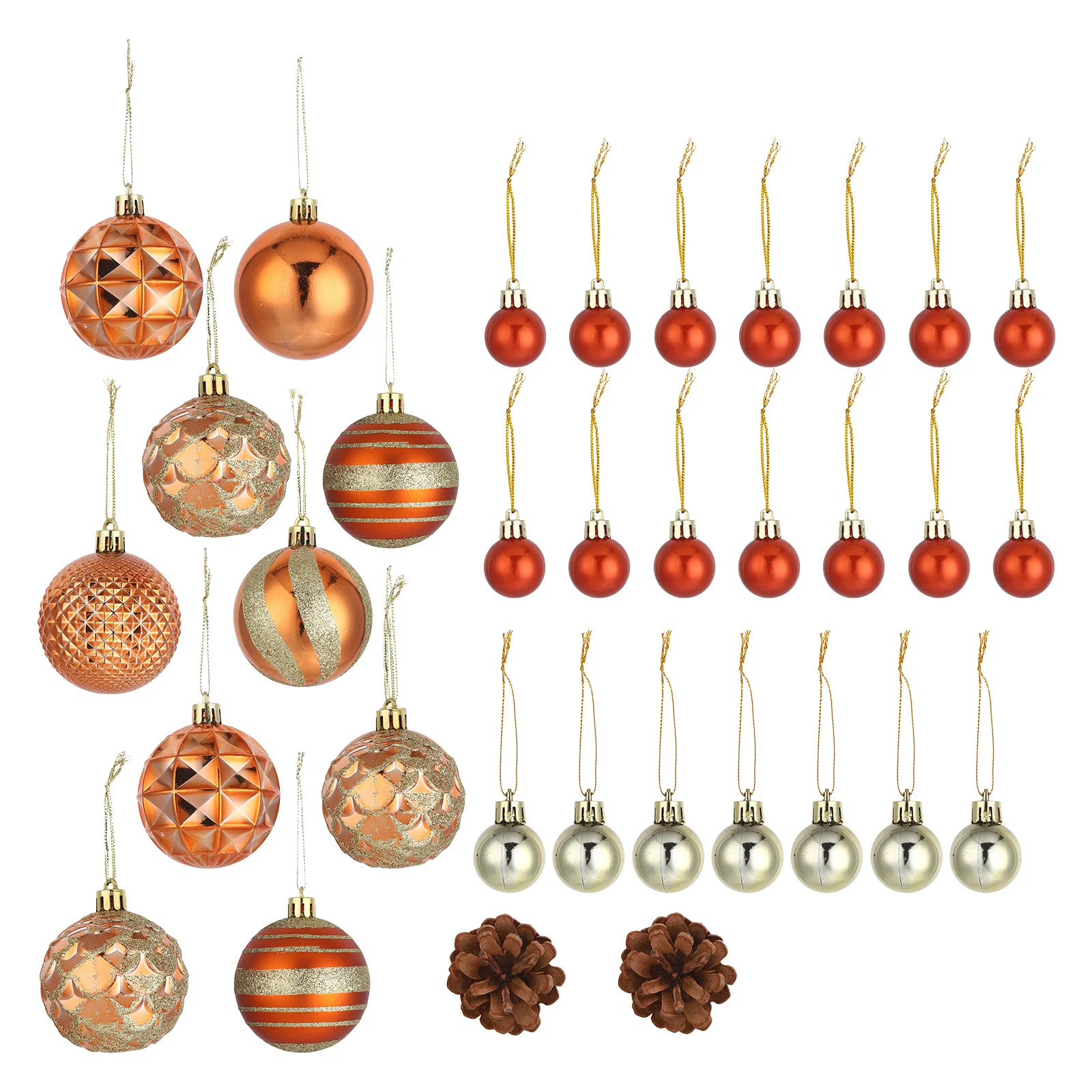 

42Pcs Christmas Ball Hanging Ornaments Xmas Tree Decorations Colorful Cartoon Holiday Xmas Scene Layout Supplies