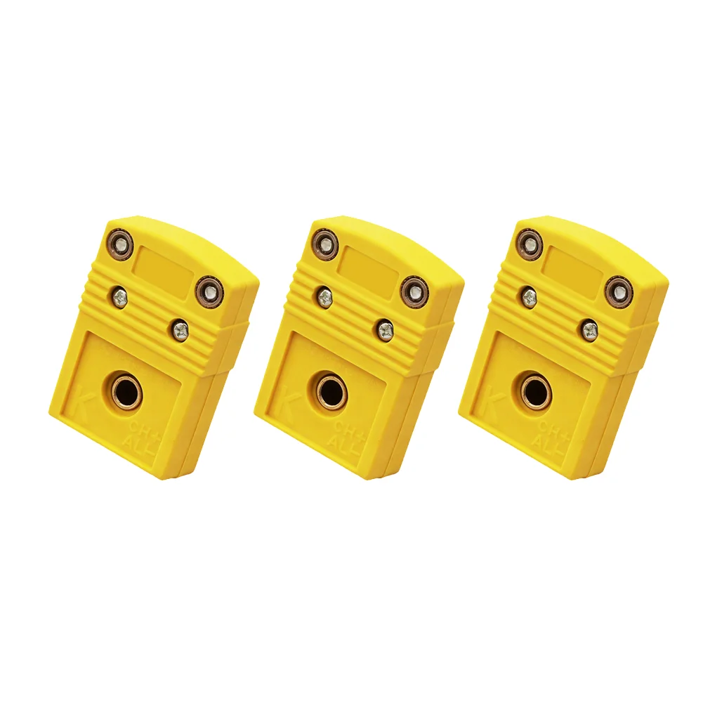 Yellow K-Type Thermocouple Thermocouple Connectors For Automotive Systems Low Signal Interference Oxygen-free Copper