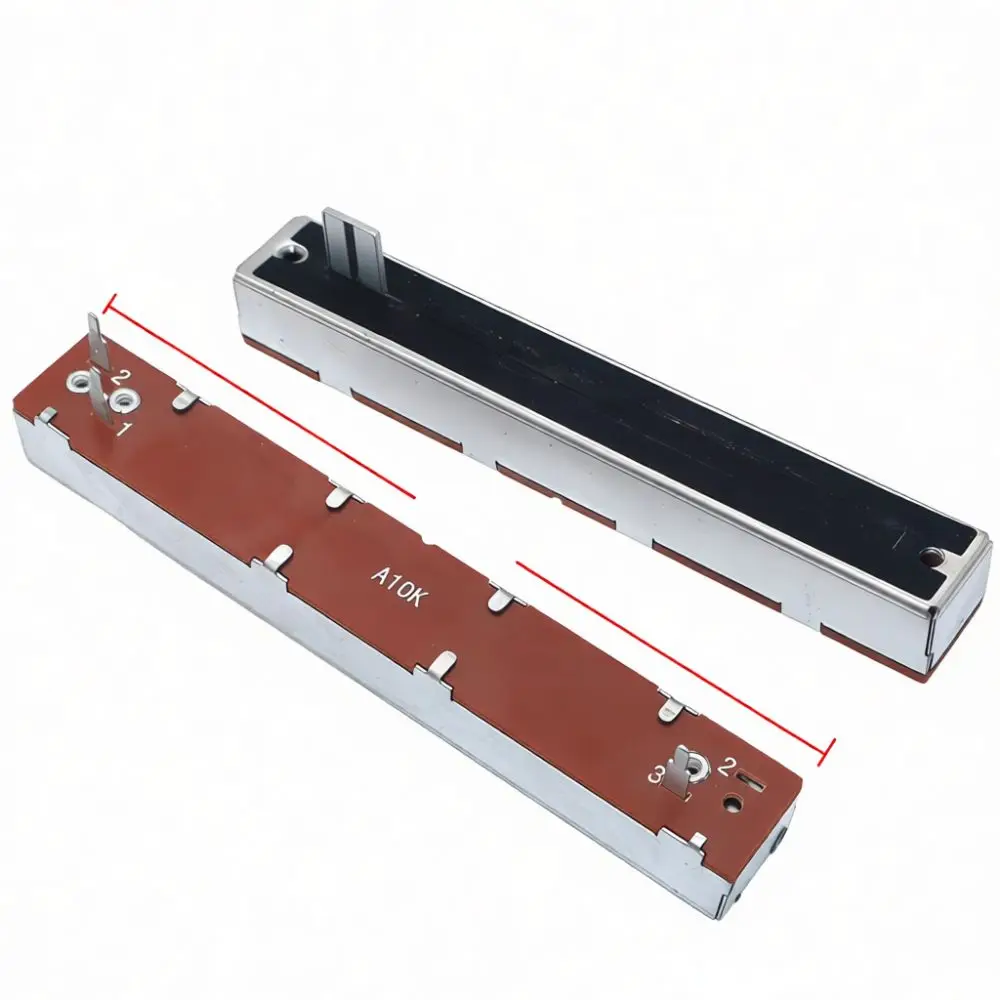 Single Channel Slide Fader Potentiometer 3 Pin 88mm Length B10K A10K For Mixing Console Equipment Repair Accessories