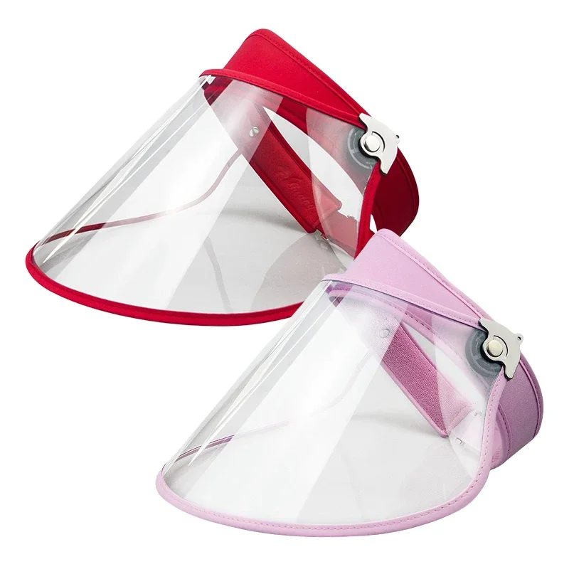 Transparent PVC Summer Hats for Women Men Outdoor Sport Walking Women's Beach Fashion 2024 Windproof Dustproof Camping Supplies