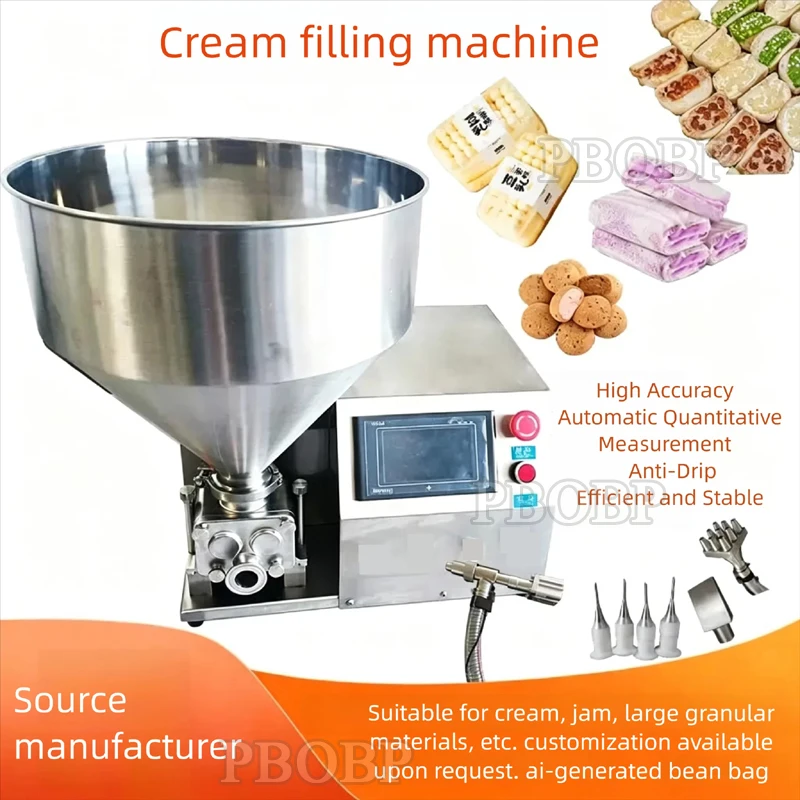 PBOBP Multifunctional Commercial Chocolate Bread Care Syringe, Cream Puff Filling Machine, Donut Cup Cake Jam Filling Machine