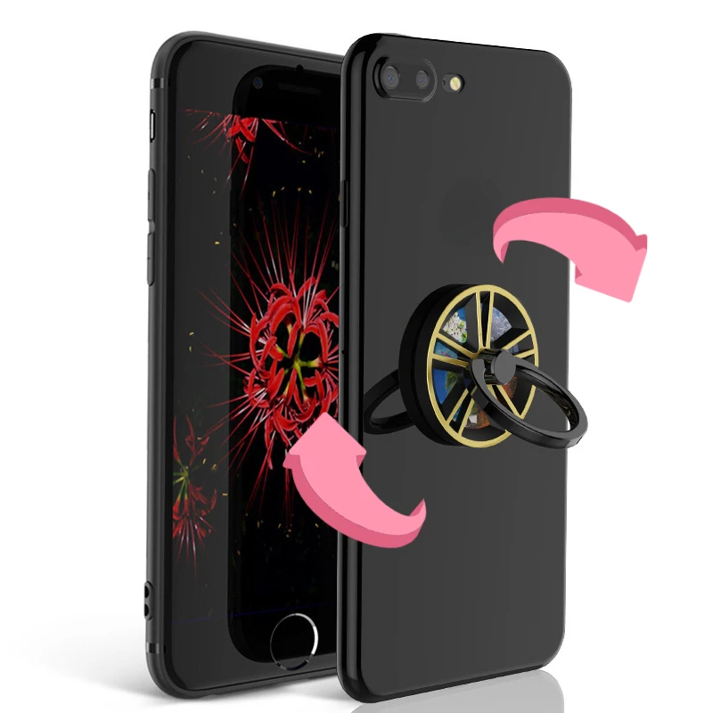 

Fashion Mobile Phone Grip with Fidget Spinner Holder Ring Cell Phone Case Accessories Change Glue Adhesive Press Relax Adult Toy