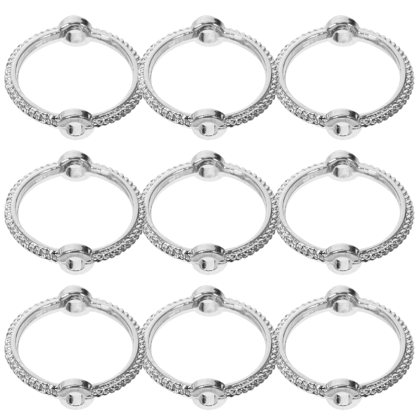 

50 шт. круглая форма бусины рамка металлический круг DIY разъемы для бисера прокладки принадлежности для изготовления ювелирных изделий для ожерелья браслета