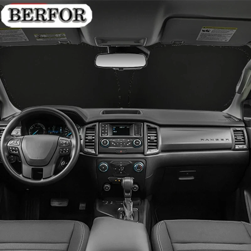 

Солнцезащитный козырек для лобового стекла Ford Ranger XLT&Sport 2019-2023, нано-изолирующий, для защиты от солнца, аксессуар для интерьера автомобиля