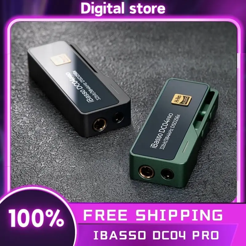 iBasso DC04 Pro Portable Decoder HIFI Headphone Hi-Res Audio Lossless Amplifier PCM384 DSD256 Dual CS43131 DAC Custom Decoder