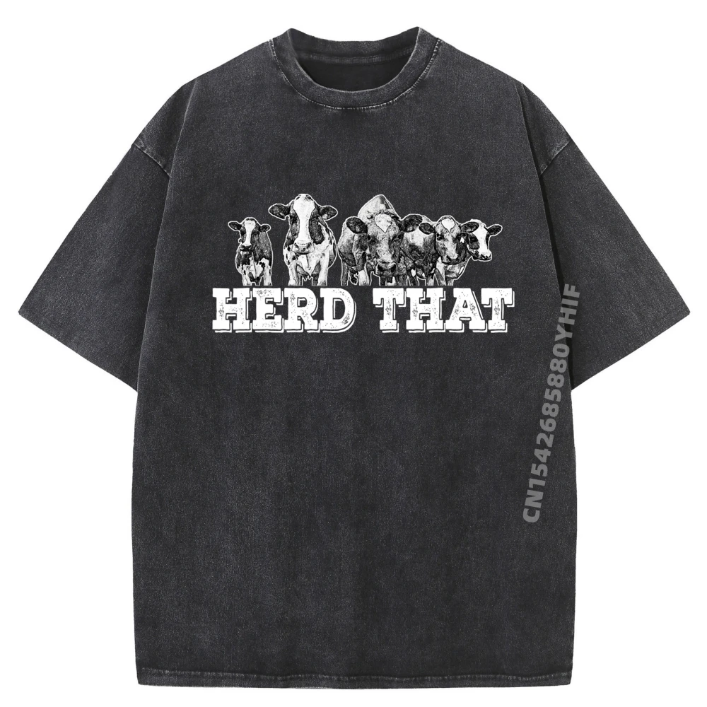 

Herd That Funny Cow Lover фермерская серая рубашка с рисунком винтажные футболки мужские высокого качества мытая Camisa
