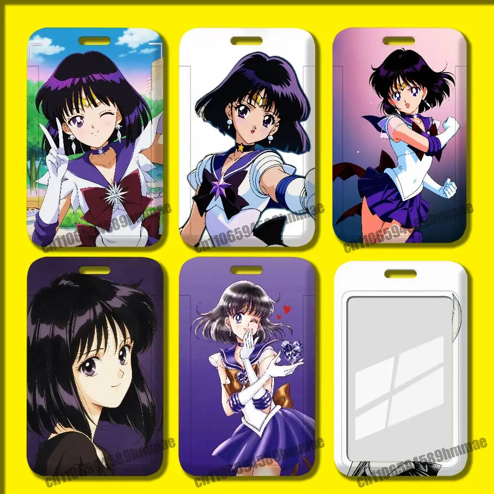 For Sailor Saturn Employee ID Card Holder Office Badge Work Student Bank Credit Hard Holders Case Shell