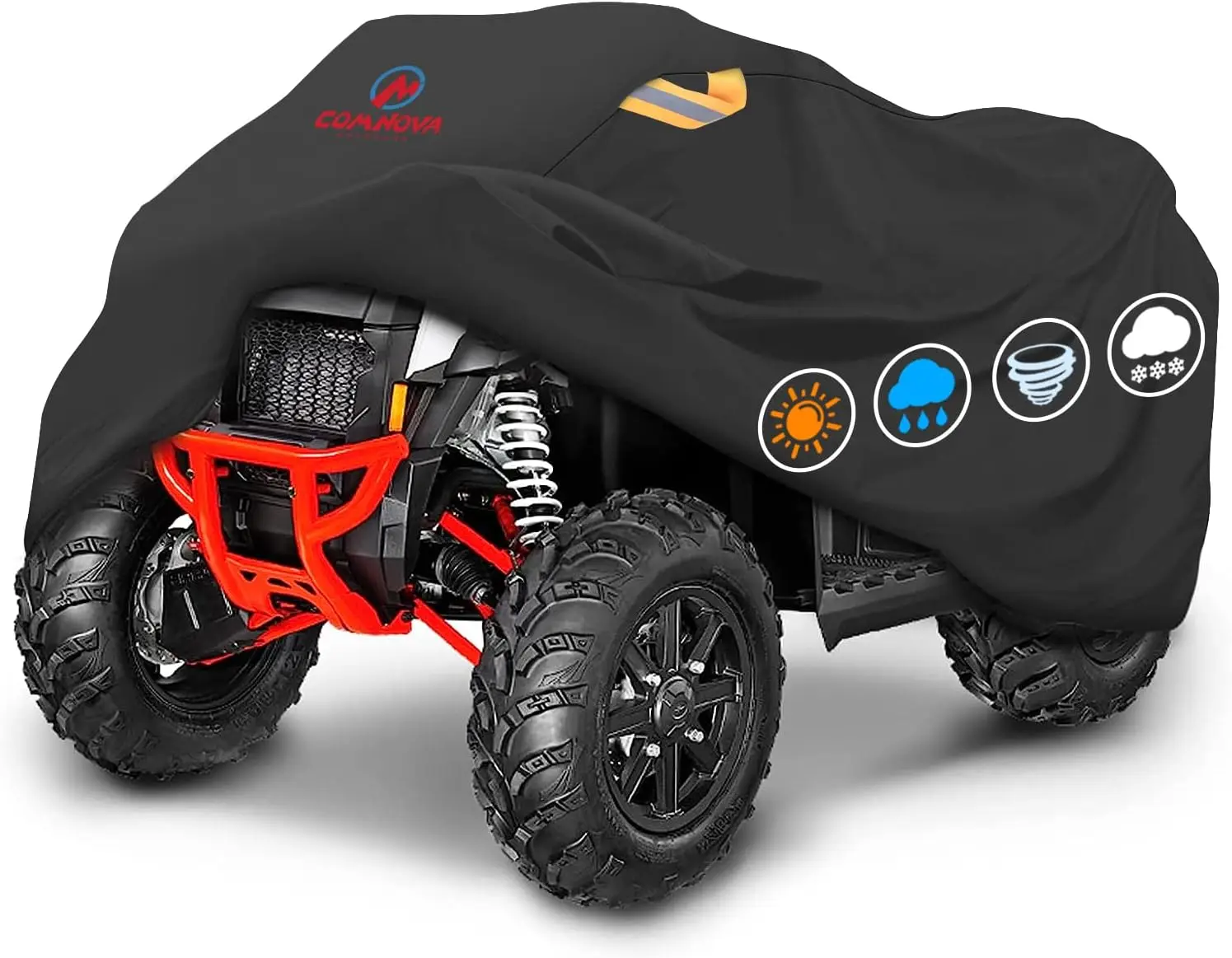 

Universal 95-Inch Heavy-Duty Waterproof ATV Cover for Outdoor Protection - Fits Most 4-Wheelers