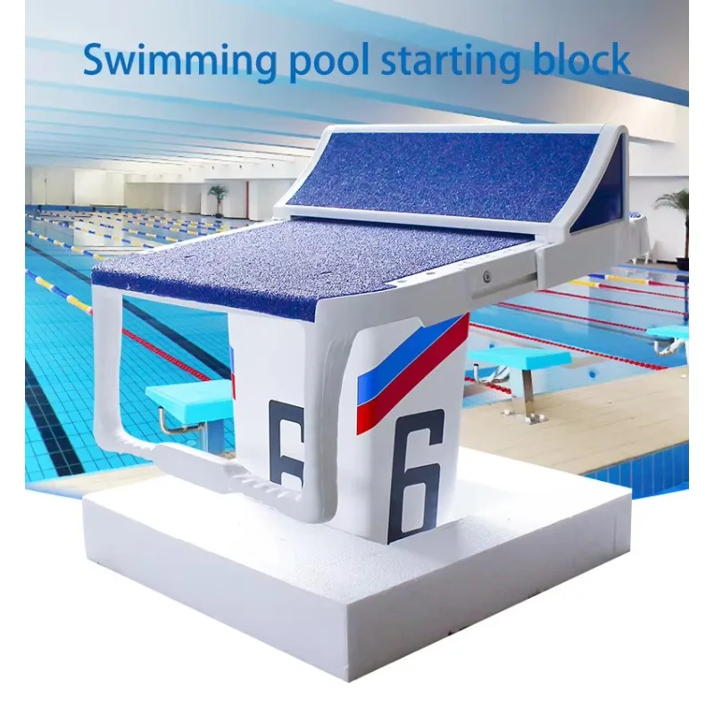 Avviamento per piscina ad angolo regolabile, vasca antiscivolo, attrezzatura per il nuoto standard da competizione