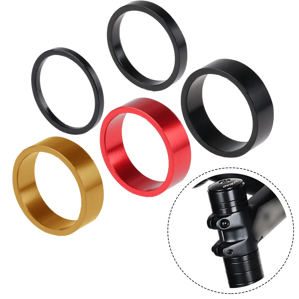 Bike Fork Spacer 28.6mm Stem Fork Washer 5 3 10mm Enhanced Performance High Strength Lightweight Design Precision Cut