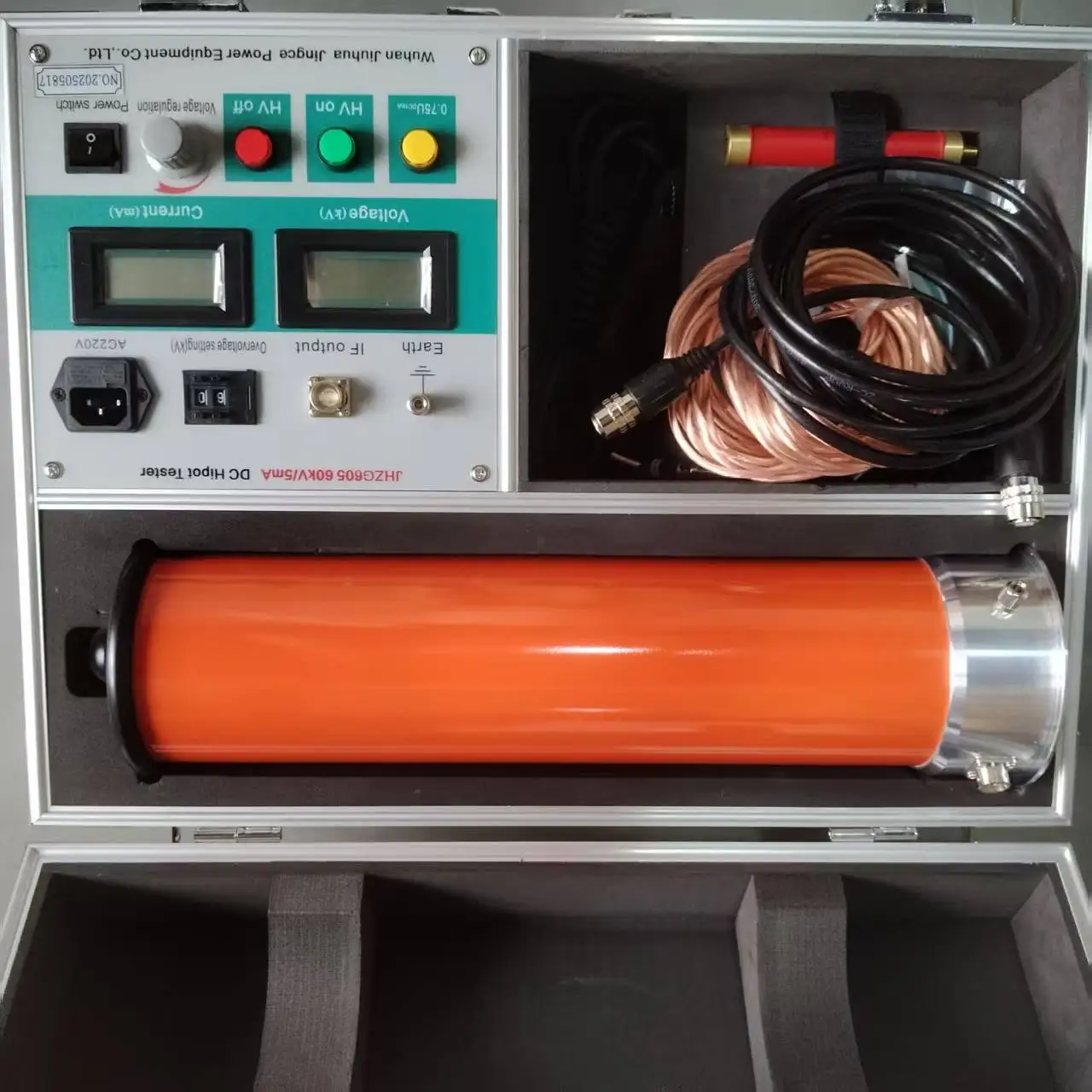 120kv/2mA Integrated DC Hipot Tester Integrated Leakage Current Test High Frequency Voltage Generator DC Hipot VIF HV Tester