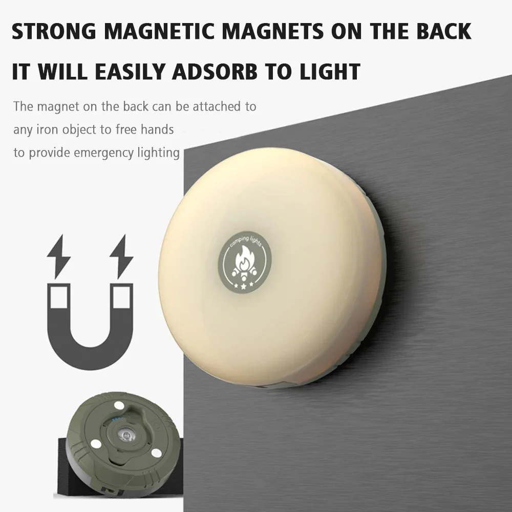 Camping String Lights 33Ft Light with Lanterns 2 in 1 Design Camping Lights 2000mAh IPX6 Waterproof Rechargeable Flashlights