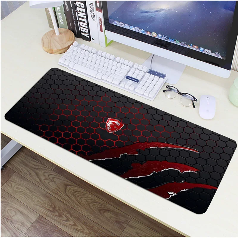 Natural rubber anti slip mouse pad, 800 * 300 * 2MM locked edge mouse pad, game keyboard pad, office mouse pad