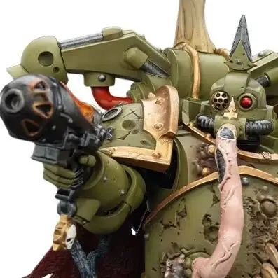 【24-Hour Shipping】JOYTOY Warhammer 40K Death Guard Plague Marine Champion with Plasma Pistol and Power Fist 1/18 Action Figure