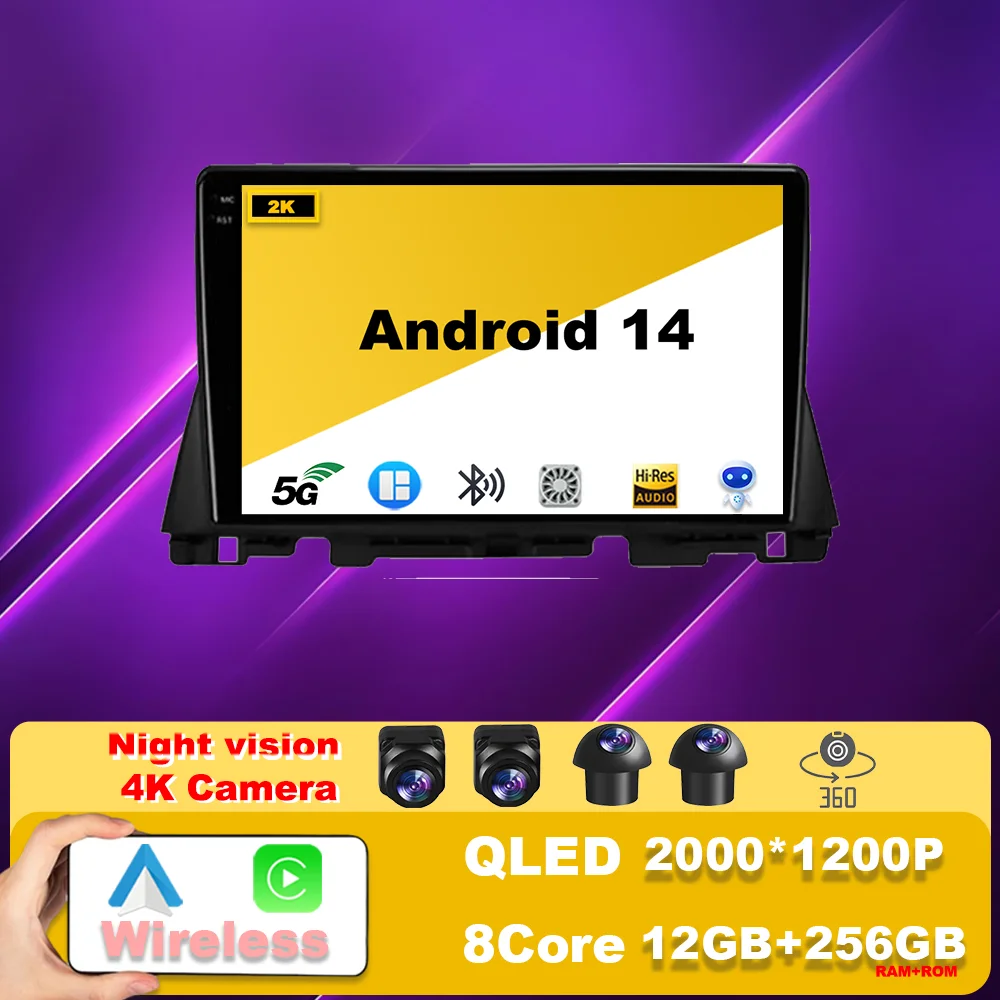 

Auto Radio For Kia Optima 4 JF 2015 - 2020 Android 14 Stereo Multimedia Video Player Navigation GPS Carplay Auto Head 5G WIFI 4G
