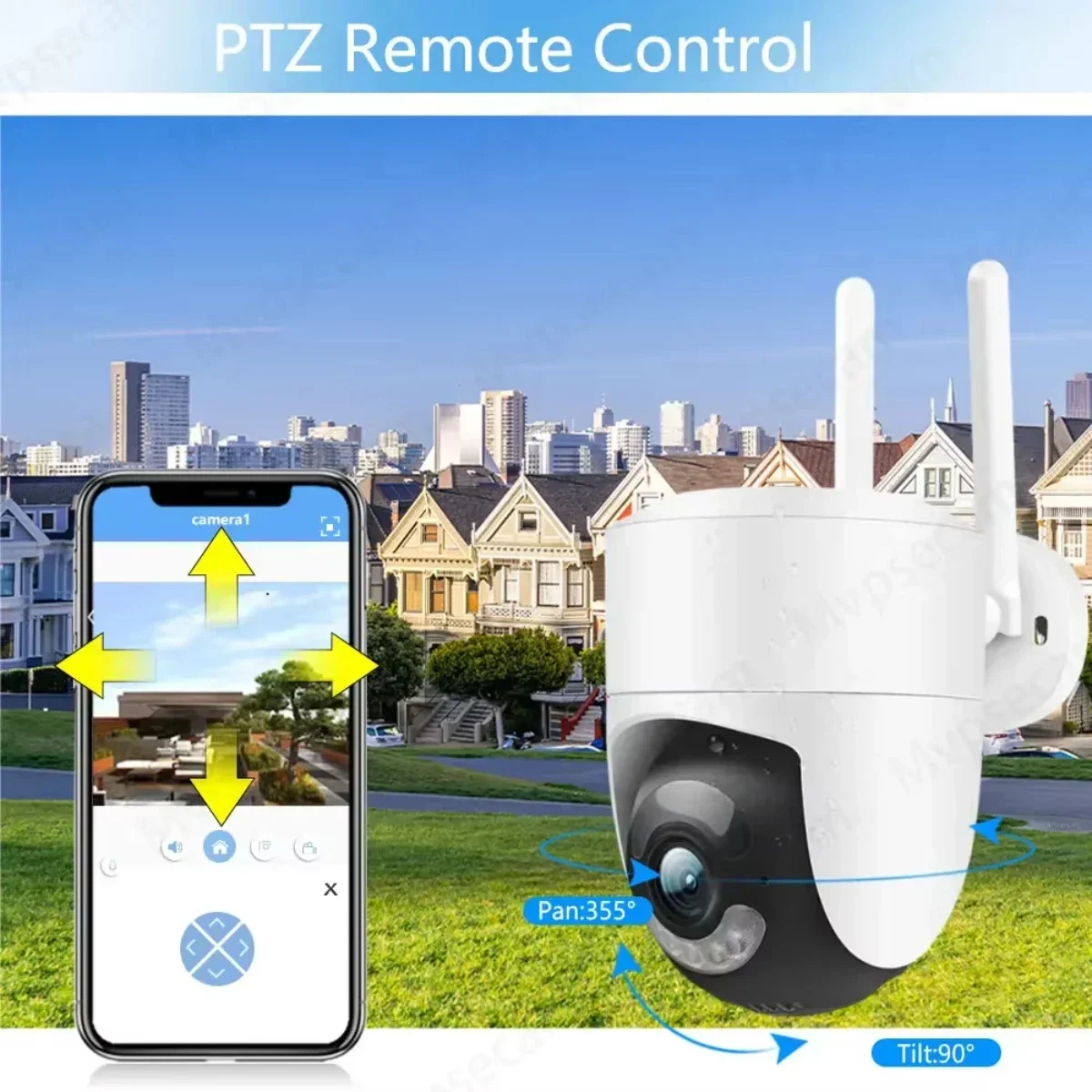 كاميرا 8MP 4K 5MP HD WiFi IP Tuya Smartlife Home PTZ لاسلكية لأمن المنزل CCTV مراقبة فيديو تتبع كشف الإنسان
