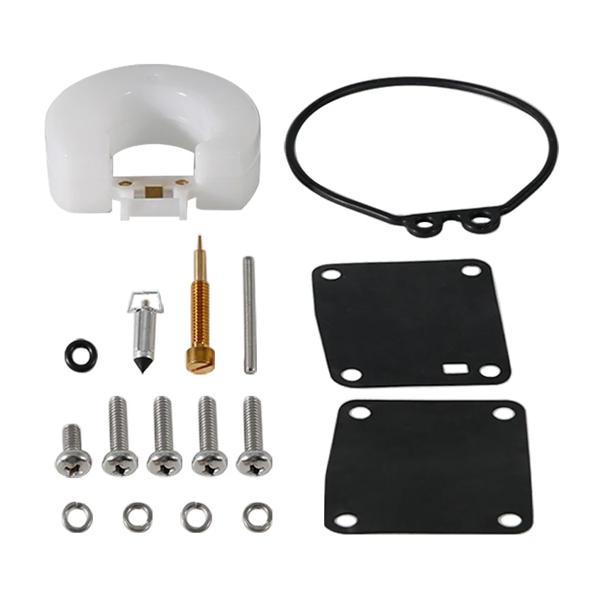 

Motorcycle Carburetor Repair Kit Outboard Fits for Yamaha 3hp 6hp 8hp MS/LH MHS/L MHS S/L EMS/L OEM:6G1-W0093-00 / 6G1-W0093-01