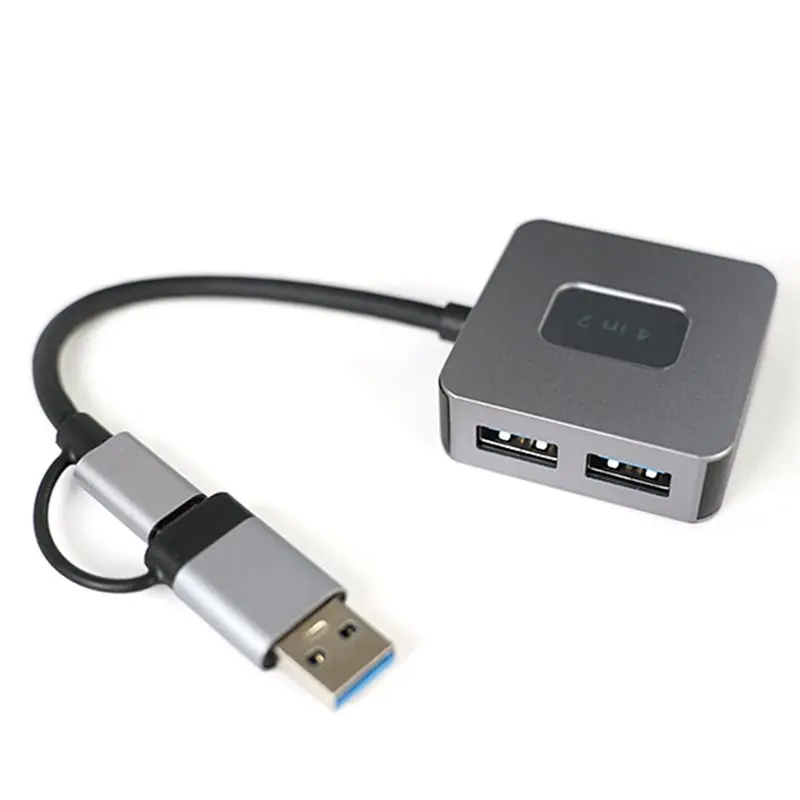 New Arrivals-High-Speed 10Gbps USB 3.2 4-In-1 Docking Station Type-C Dock For Tablet PC Splitter