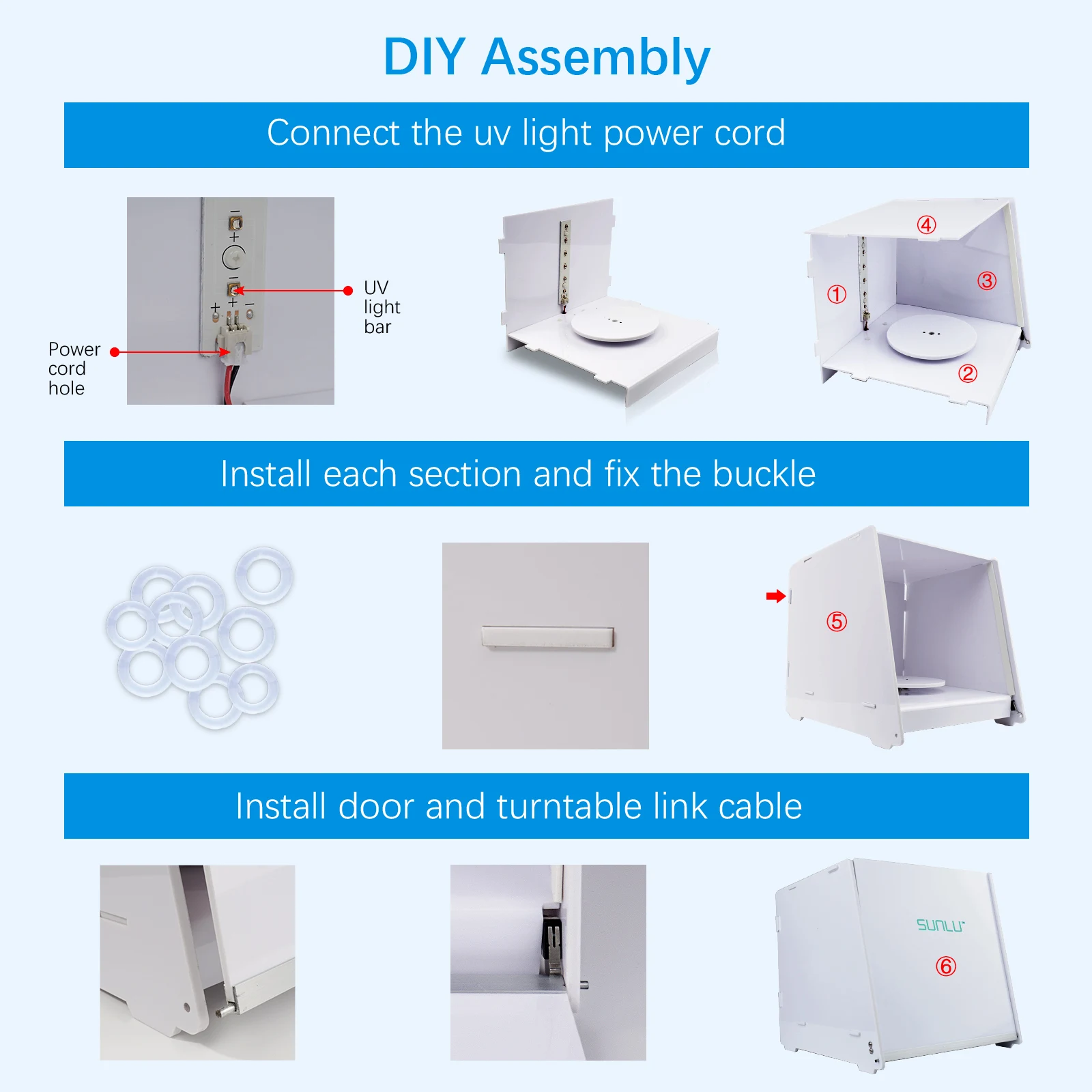 Resina UV cura caixa leve para impressora 3D modelo, LCD, SLA, DLP, 405nm