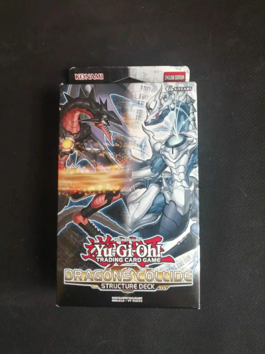 Yugioh Konami Duel Monsters konstrukcja smoki zderzają się sdc angielska kolekcja TCG zapieczętowana Booster Box