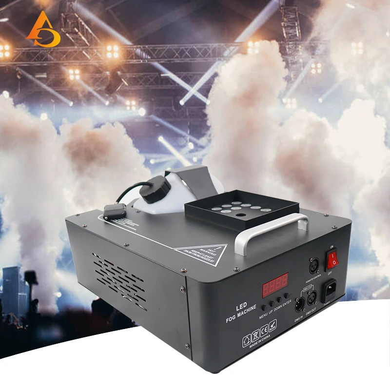 Arrival 1500W DMX LED Fog Machine Pyro Vertical Smoke Machine 24x9W Professional Fogger For Stage Equipment