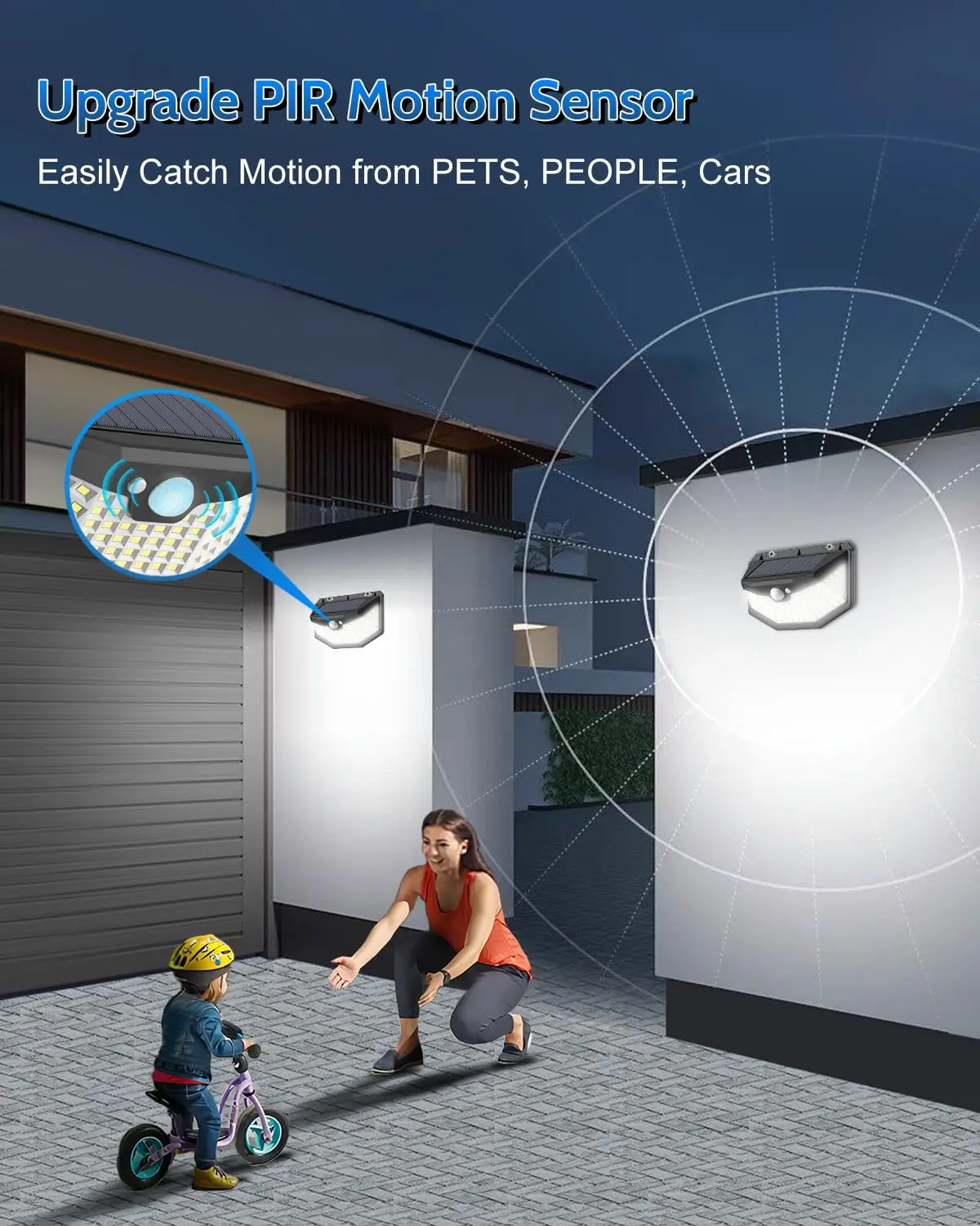 Фонари с солнечной батареей, 3 режима