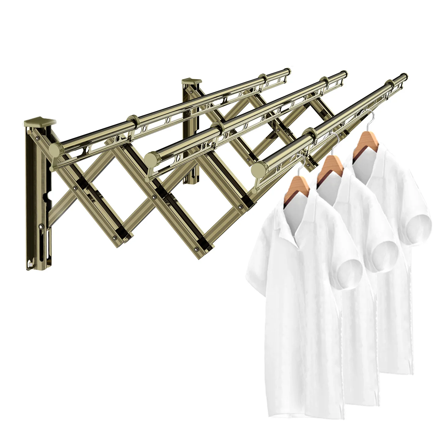 

Balcony household telescopic drying, hanger outdoor push
