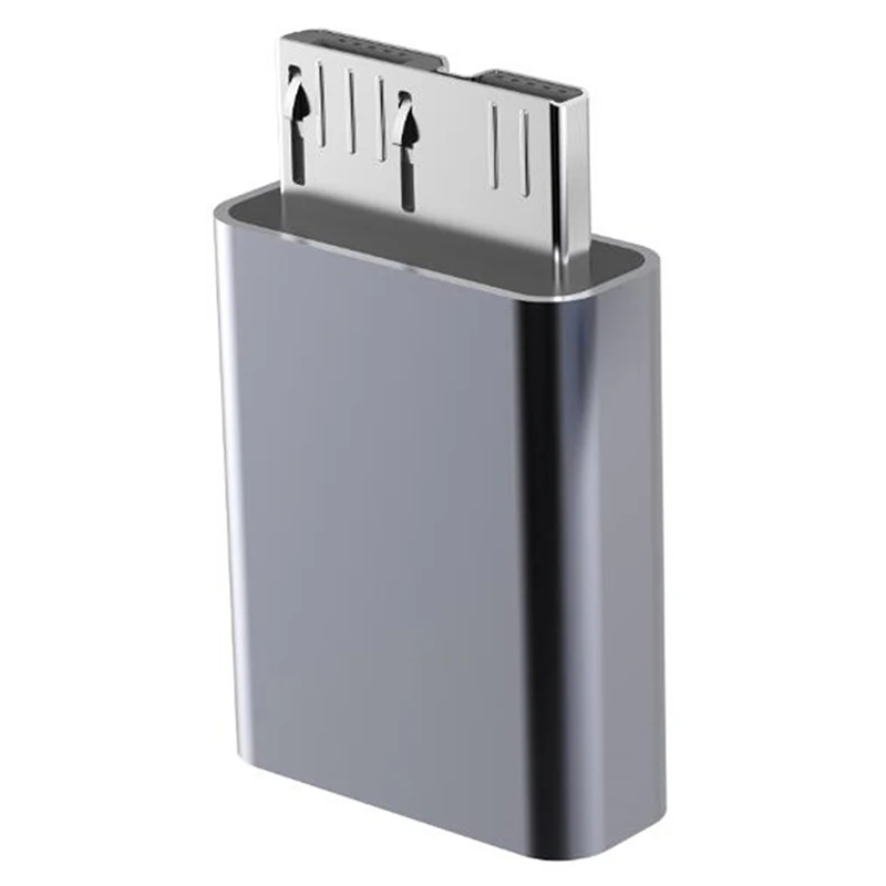 Usb3.0 Adapter Type C Female To Micro B Male Connector Aluminum Alloy Adapter Connecting Computer Type-c To Usb3.0 Micro B Male