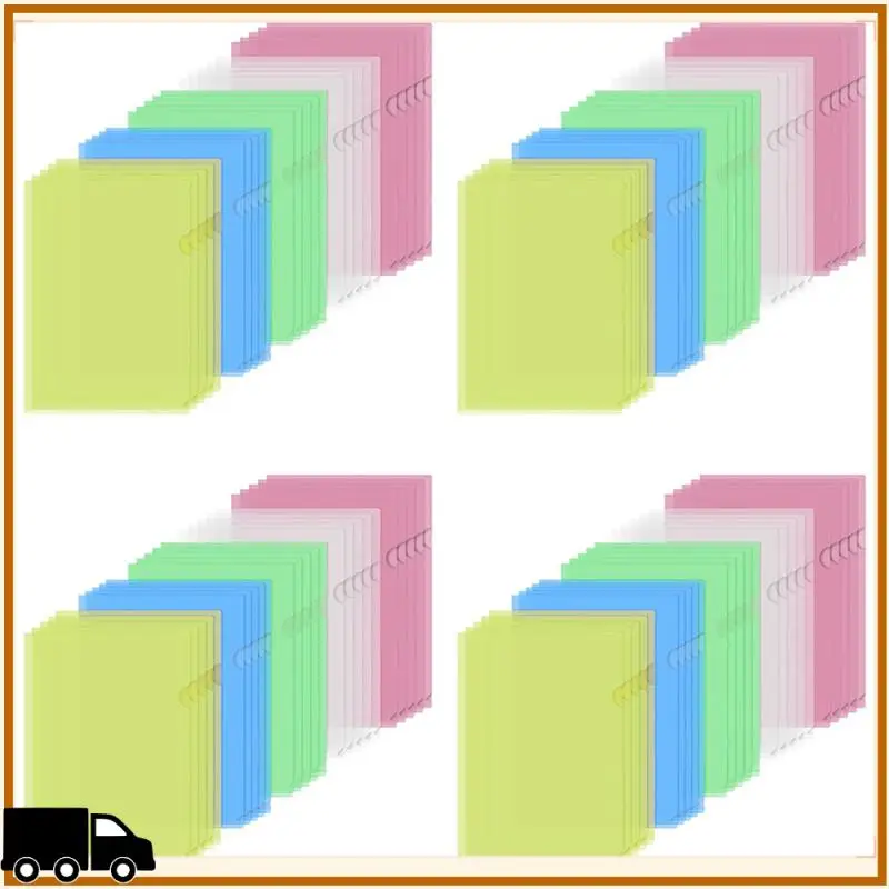 A35M-100Pcs Plastic Folders A4 Sleeves Wallets For Protection Files With Top & Side Open Sleeves For A4 Paper Work Office