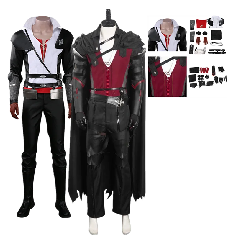 Clive Rosfield Cosplay Fantasy XVI Costume FFXVI FF16 Men Uniform Coat Pants Cloak Outfits Halloween Carnival Party Suit