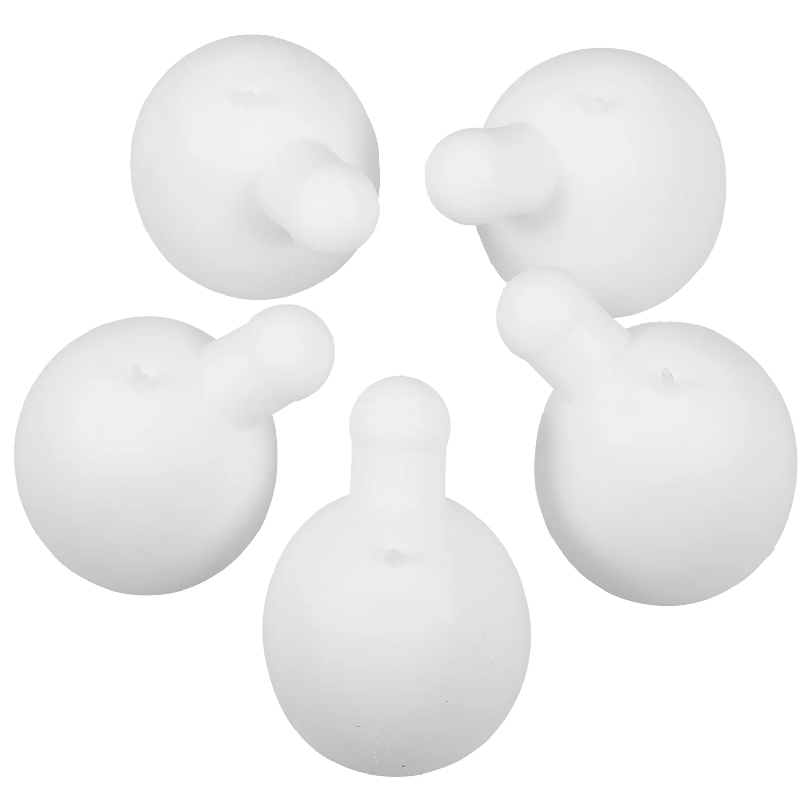 5 Pcs Squeeze Toy Inner Ball Accessories Bubble Blowing Toys Accessory Making Props White
