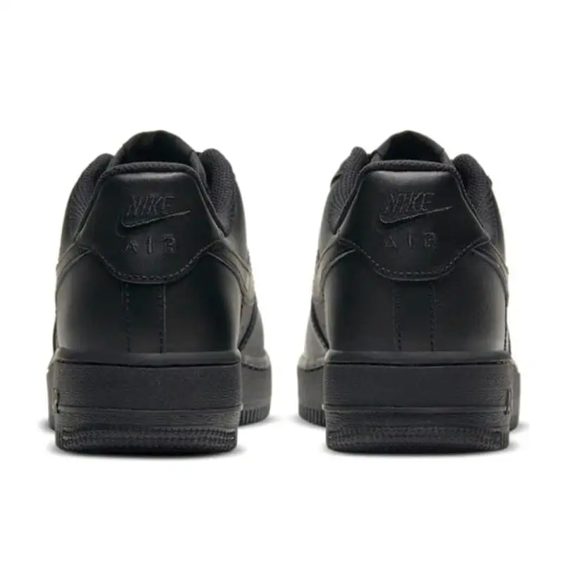 Nike Air Force 1 niskie \'07 czarne wrotki dla mężczyzn kobiety klasyki wszystko czarne trampki Af1 trampki sportowe