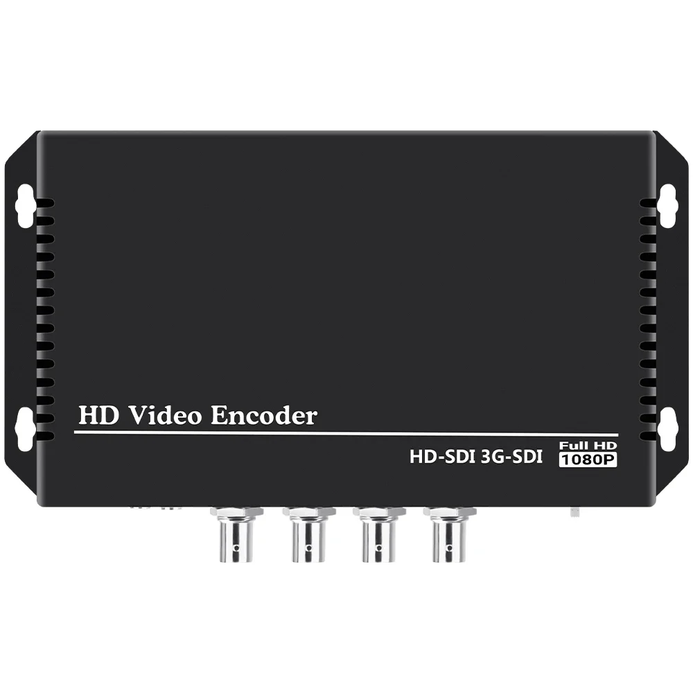 H.264 AVC 4 in 1 Trasmettitore codificatore video per trasmissione in streaming live SDI per Wowza Facebook YouTube RTMP SRT