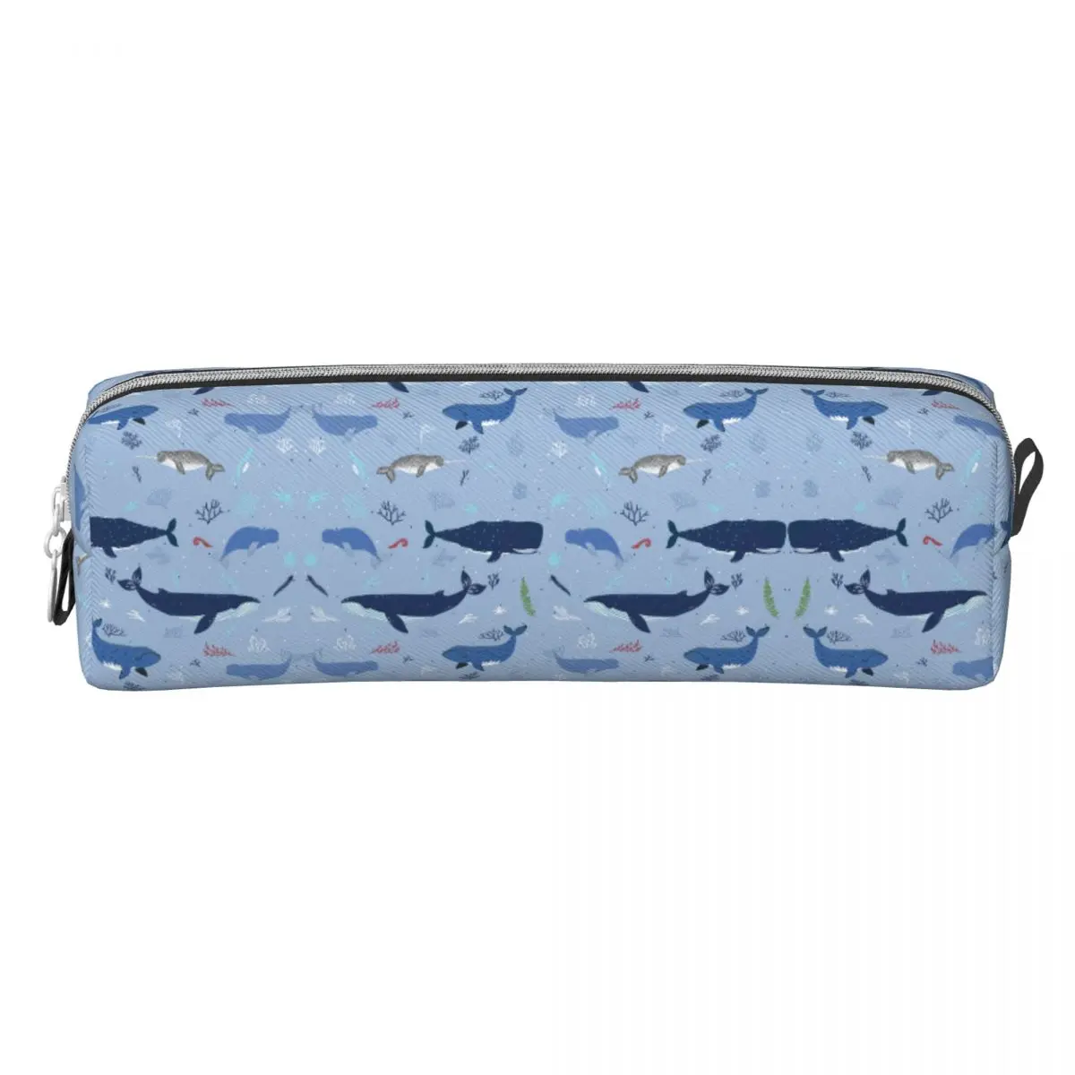 Astuccio per matite con delfino marino Creature Whale Seagrass Astuccio per penne per cartoni animati Studenti Astucci per il ritorno a scuola