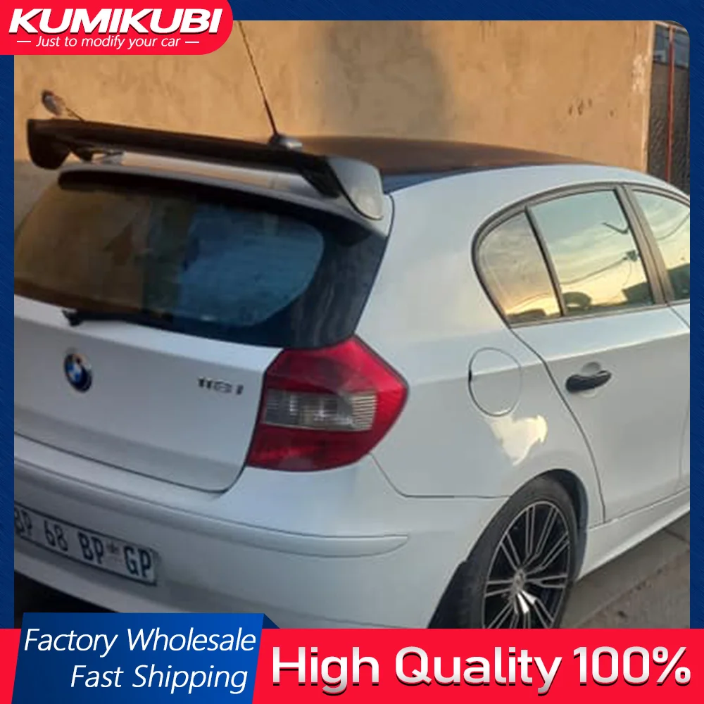 

For BMW 1 Series E87 E81 Hatchback 116i 120i 118i 2004-2011 Rear Trunk Lid Roof Spoiler Wing ABS Black Carbon Car Accessories