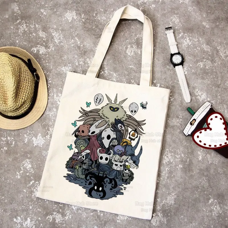 Juego de Caballero hueco, bolso de lona impreso, bolso de hombro, bolso plegable, bolso de compras, abanico de desplazamiento, regalo conmemorativo, fanáticos del juego