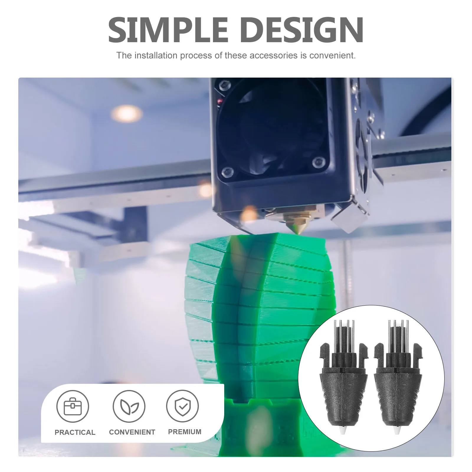 

2Pcs 3D Printing Pen Accessories Durable Materials Extended Use Versatile Choice for Artists 5V 12V 3D Printing Pen Accessories