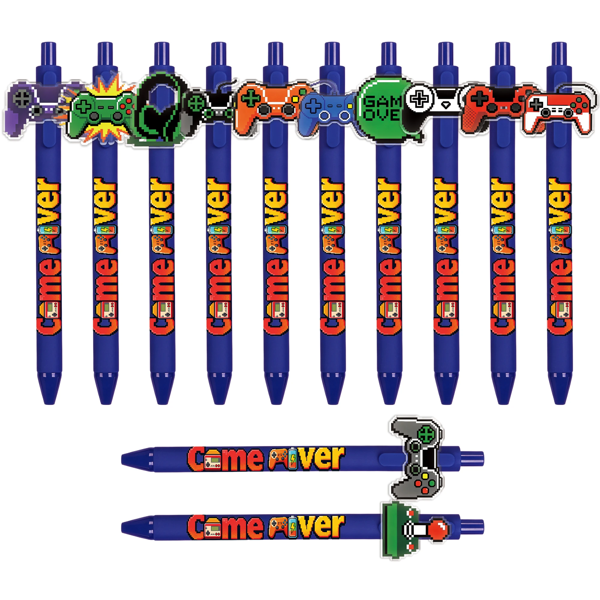 

Набор из 8/15 шариковых ручек с креативным дизайном в виде игрового контроллера, 1.0 мм, для плавного письма, подарок для любителей игр