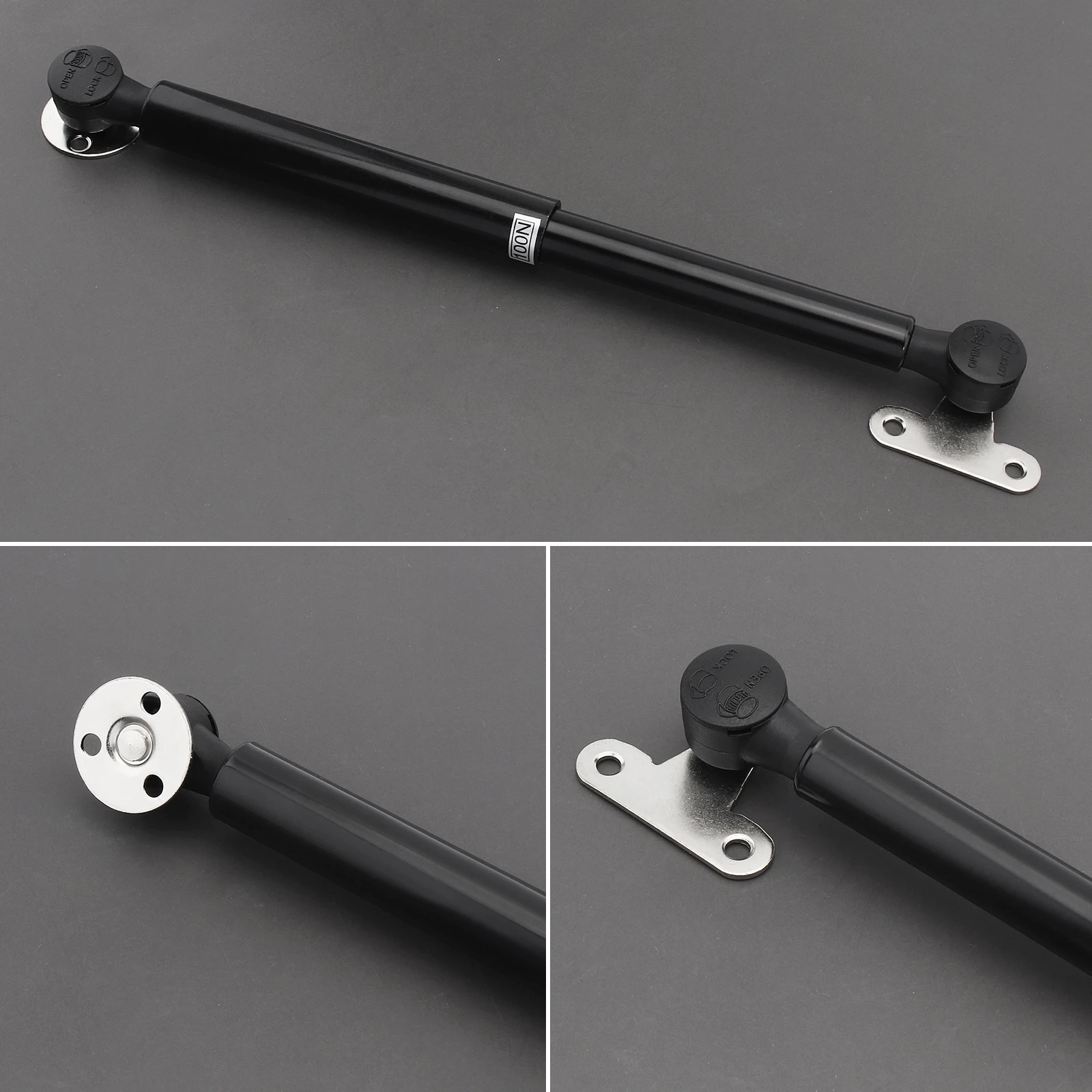 100N schwarze flexible hydraulische Luftstreben, Gasfeder-Hebeunterstützung für Schränke/Tatami mit Jacke